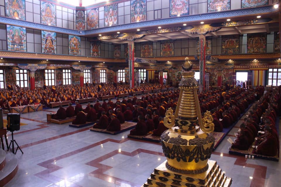 舊譯寧瑪巴第七任掌教主噶陀格澤法王入大般涅槃，令人悲痛無比。此乃佛教界，特別是舊譯寧瑪巴弟子們的重大損失。，印度南卓林寺，照片6/6