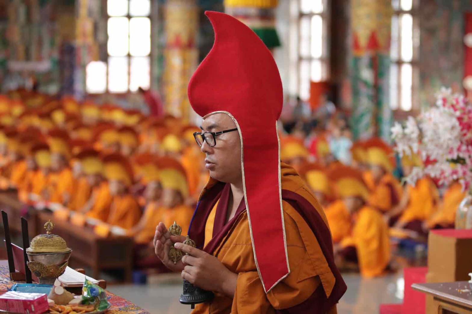 2019年6月11日，南卓林寺第49屆年度噶瑪法會於今天開始。，印度南卓林寺，照片2/16