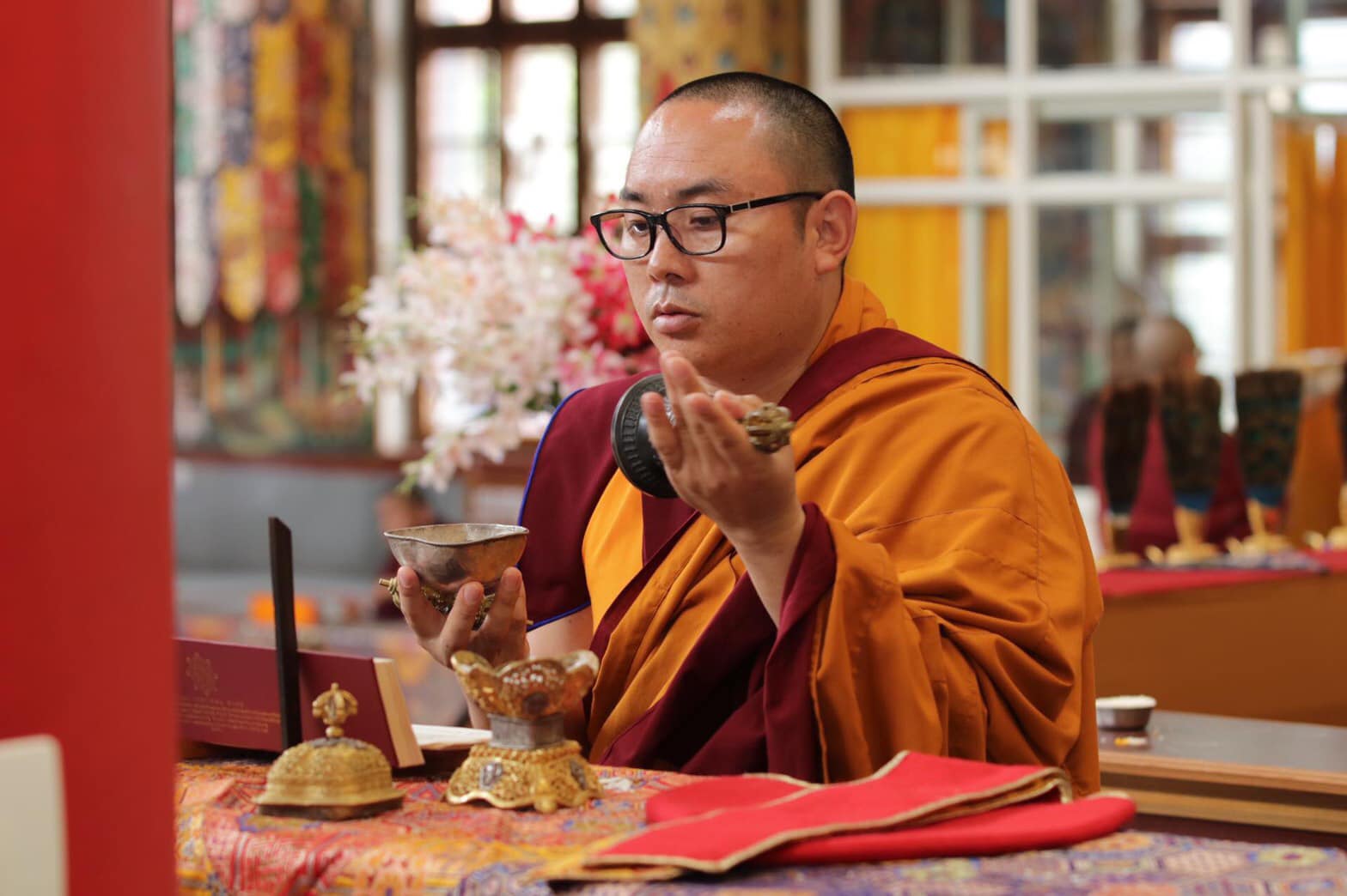 2019年6月11日，南卓林寺第49屆年度噶瑪法會於今天開始。，印度南卓林寺，照片3/16