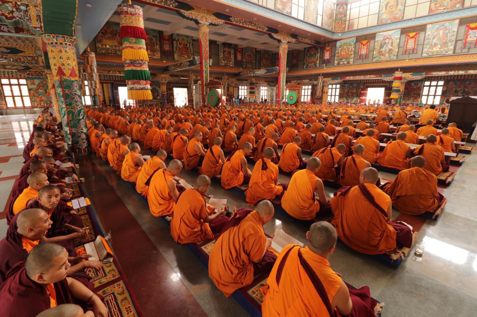 2019年6月11日，南卓林寺第49屆年度噶瑪法會於今天開始。，印度南卓林寺，照片9/16