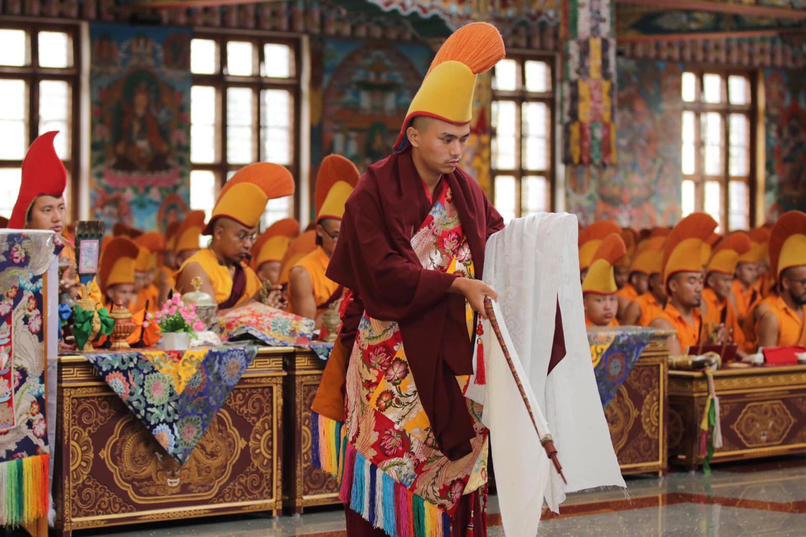 2019年6月11日，南卓林寺第49屆年度噶瑪法會於今天開始。，印度南卓林寺，照片14/16