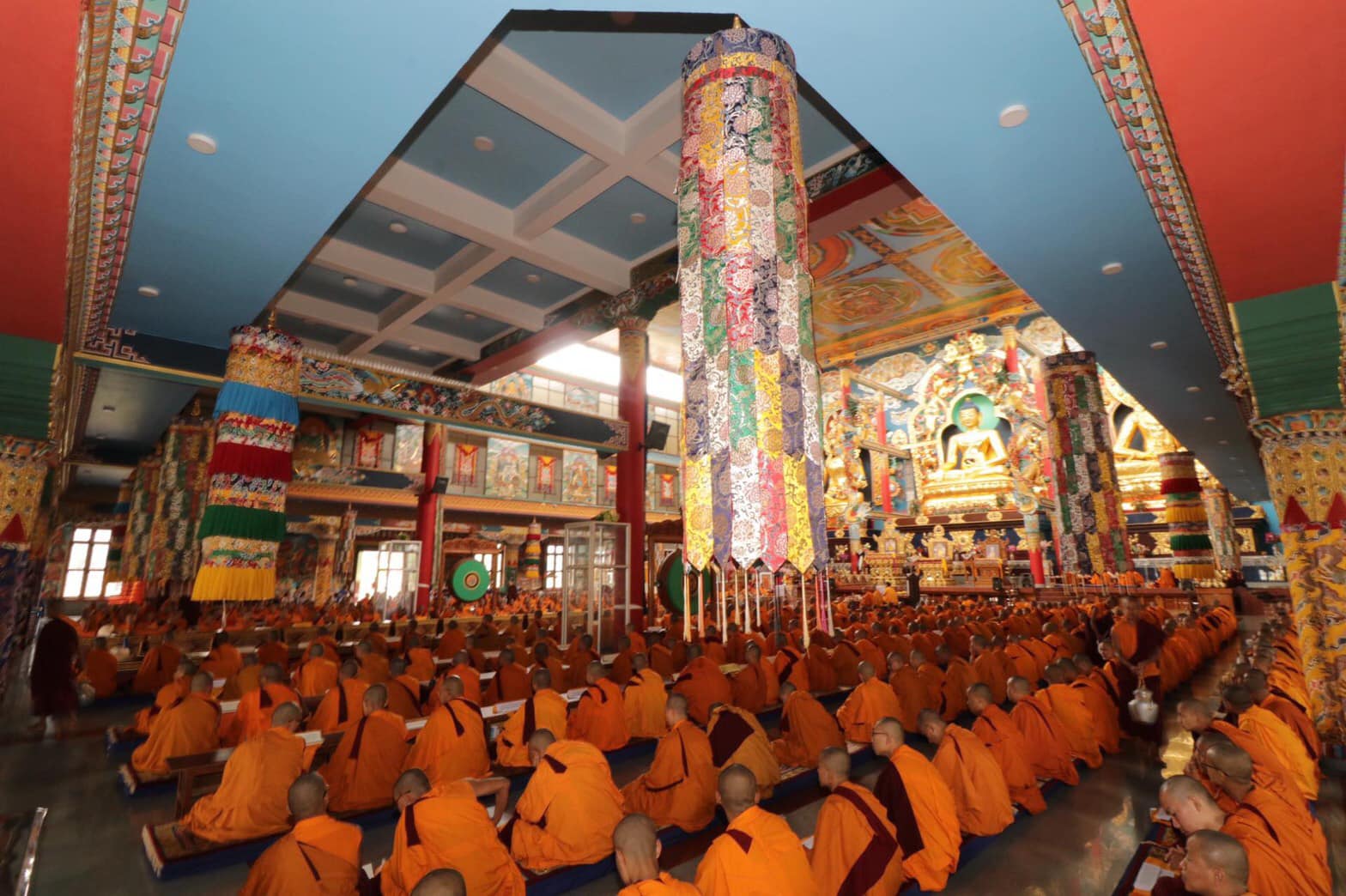 2019年6月11日，南卓林寺第49屆年度噶瑪法會於今天開始。，印度南卓林寺，照片12/16