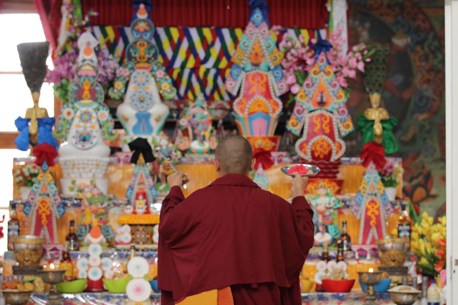 2019年6月11日，南卓林寺第49屆年度噶瑪法會於今天開始。，印度南卓林寺，照片16/16