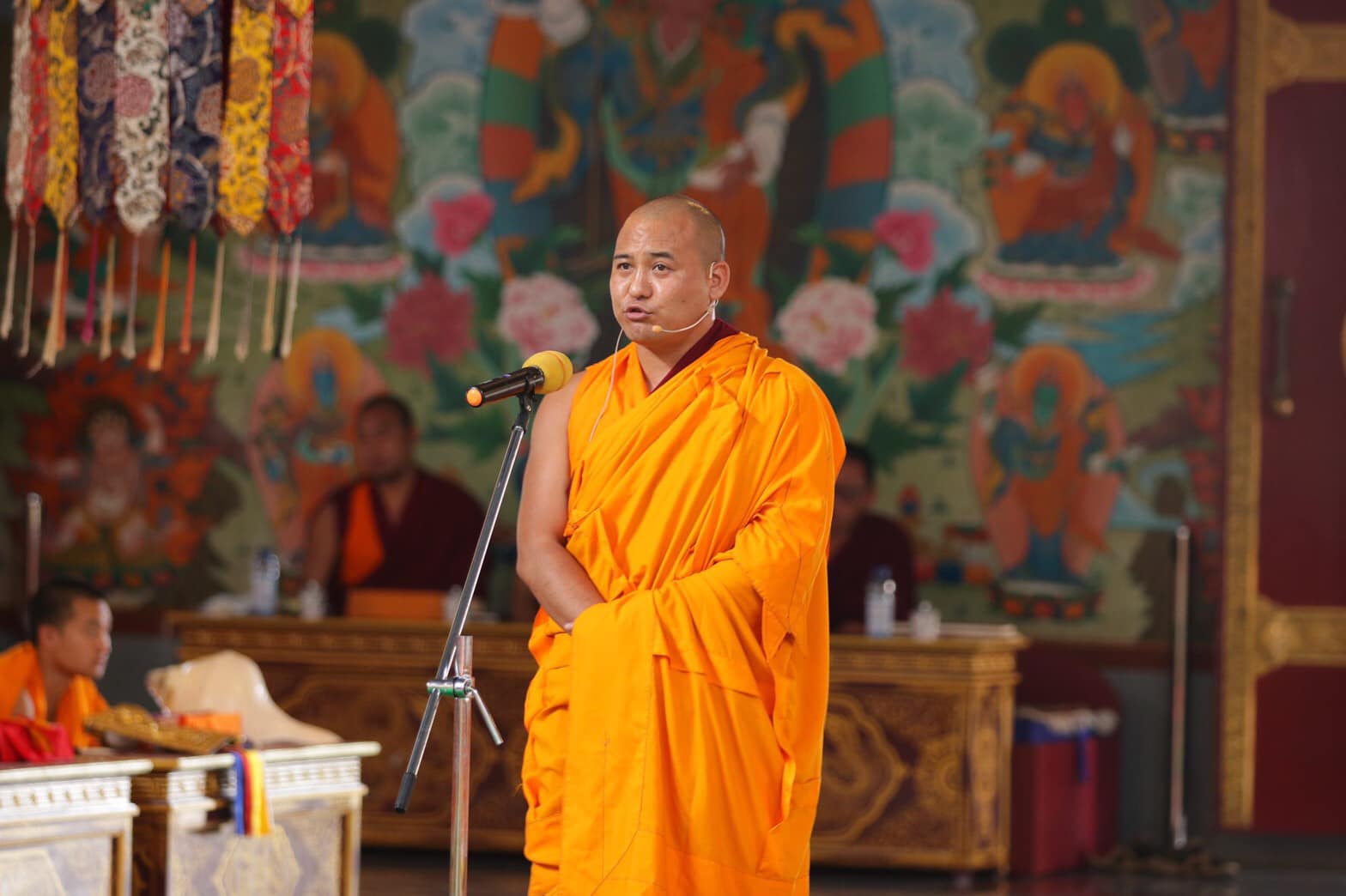 2019年7月1日，印度南卓林寺佛學院，師生們於米滂仁波切圓寂日修法紀念🙏，印度聖地，照片23/40