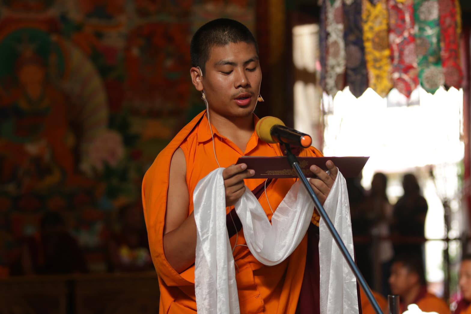 2019年7月1日，印度南卓林寺佛學院，師生們於米滂仁波切圓寂日修法紀念🙏，印度聖地，照片25/40