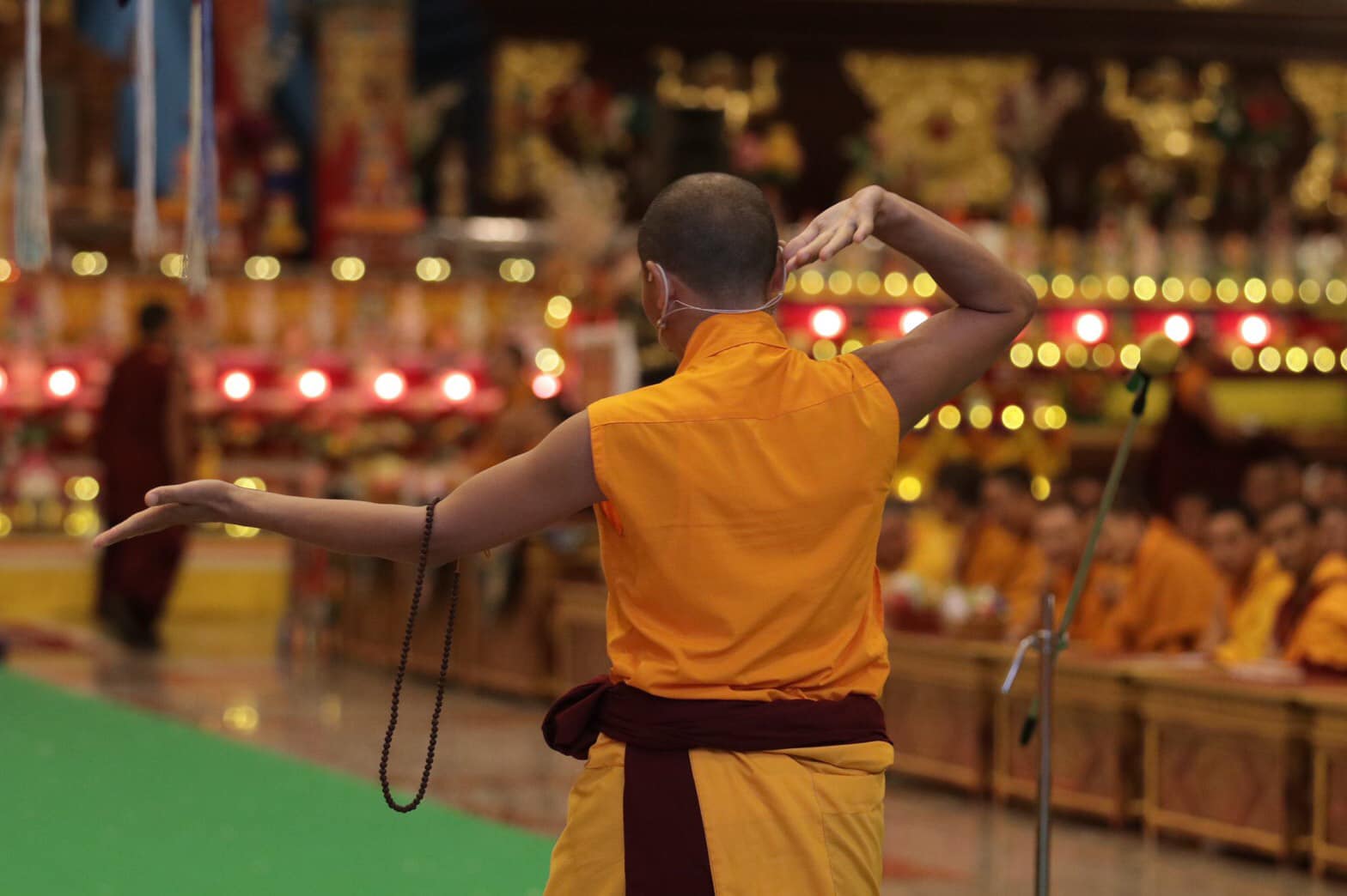 2019年7月1日，印度南卓林寺佛學院，師生們於米滂仁波切圓寂日修法紀念🙏，印度聖地，照片38/40