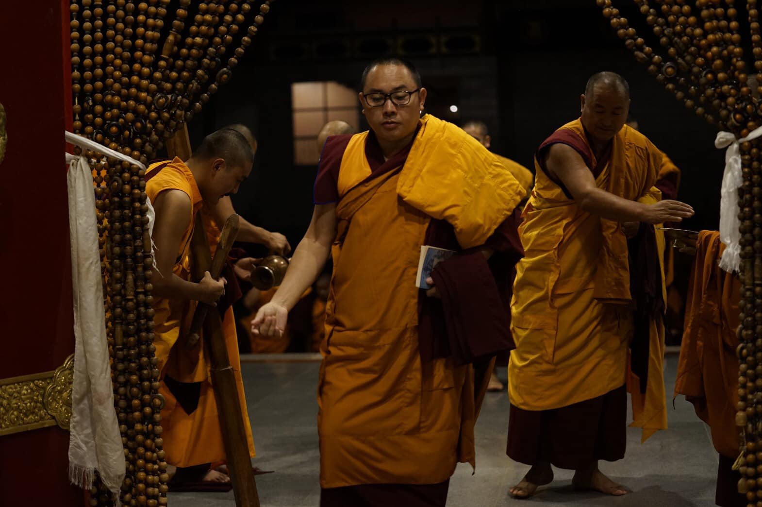 2019年8月16日，於印度南卓林寺僧尼眾於藏曆六月十六日正在接受年度結夏安居之誓言。，印度聖地，照片5/18